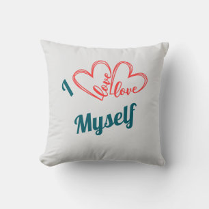 I Love Myself - Self-Care Button Cushion