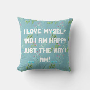 I Love Myself Throw Pillow