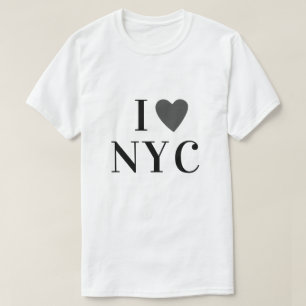 I love N Y C   Heart custom text NYC New York City T-Shirt