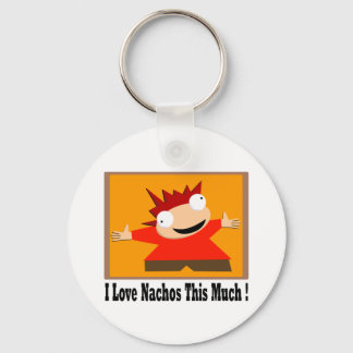 I Love Nachos T-Shirt Key Ring