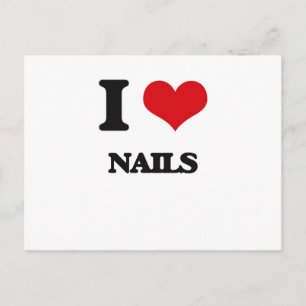 I Love Nails Postcard