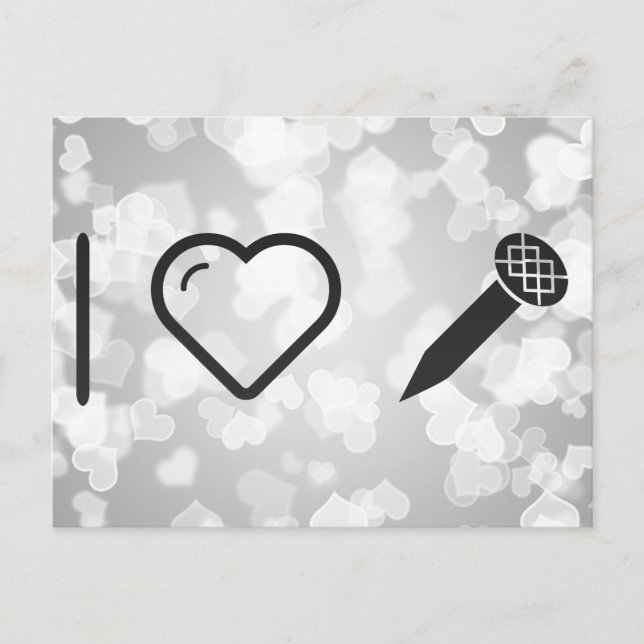 I Love Nails Postcard (Front)