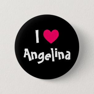 I Love Name 6 Cm Round Badge