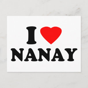 I Love Nanay Postcard