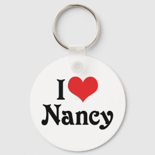 I Love Nancy Key Ring