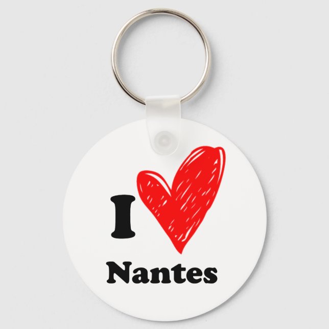I love Nantes Key Ring (Front)