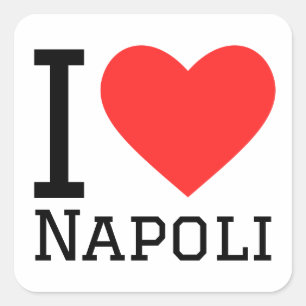 I love Napoli  Square Sticker