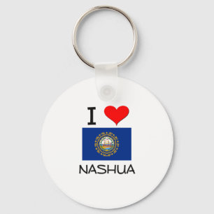 I Love Nashua New Hampshire Key Ring