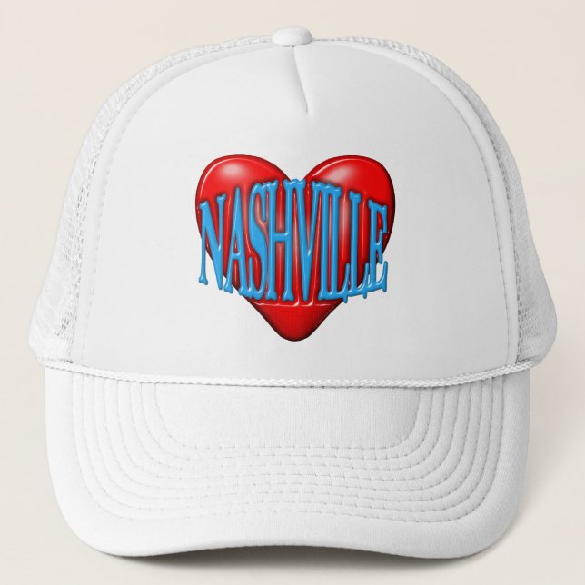 I Love Nashville Trucker Hat (Front)