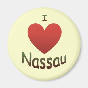 I Love Nassau Magnet
