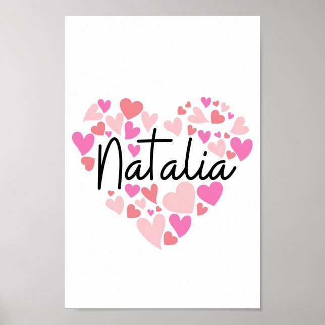 I love Natalia Poster (Front)