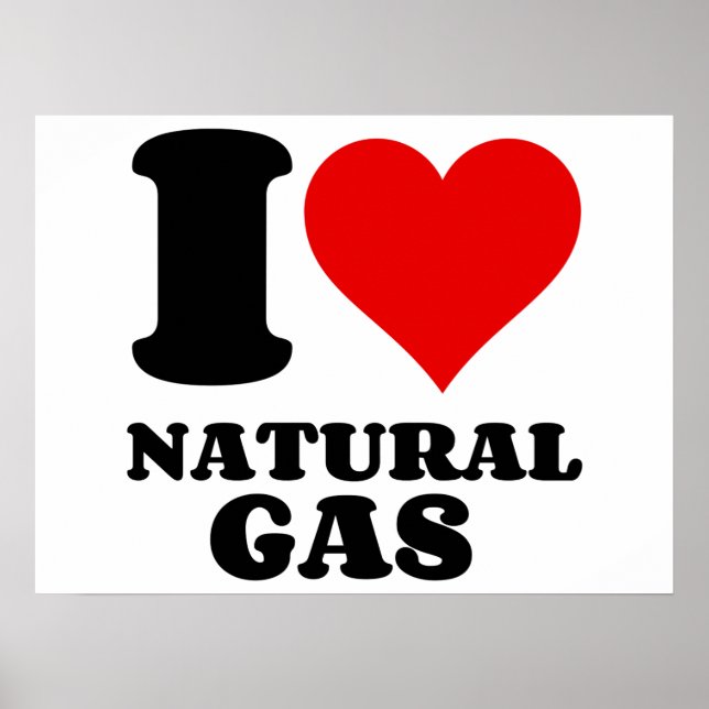 I LOVE NATURAL GAS POSTER (Front)