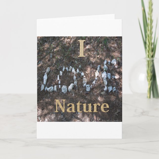 I Love Nature Apparel and Gifts Card (Front)