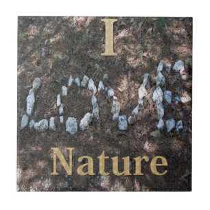 I Love Nature CeramicTile Tile