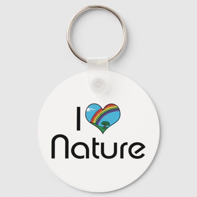 I Love Nature Keychain (Front)