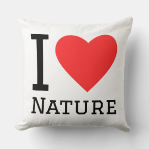 I love nature square sticker cushion