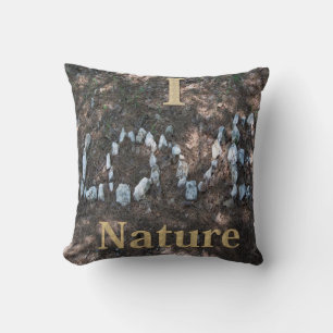 I Love Nature Throw Pillow