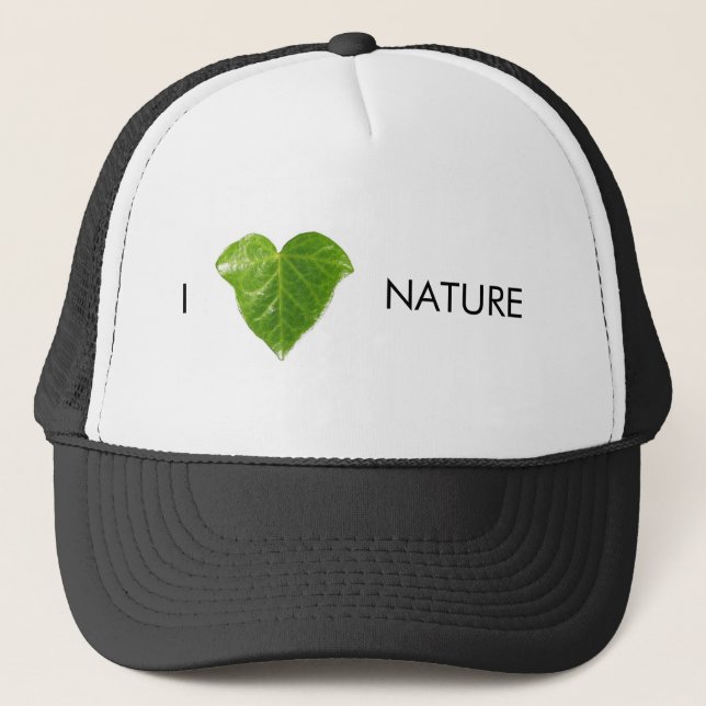 I love nature trucker hat (Front)