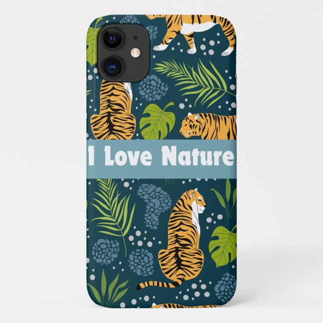 I love Nature Typography and Graphic Case-Mate iPhone Case (Back)