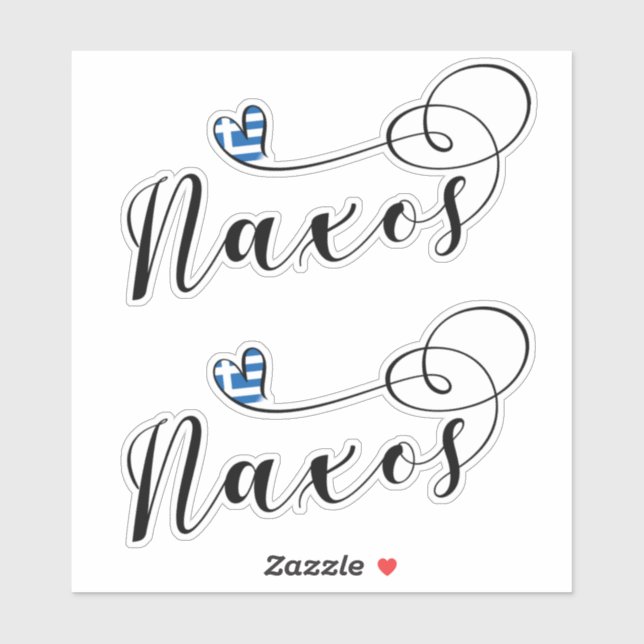 I Love Naxos, Greek Flag (Sheet)