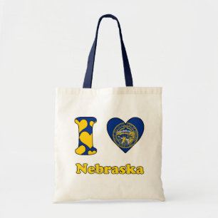 I love Nebraska Tote Bag