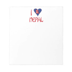 I Love Nepal  Notepad
