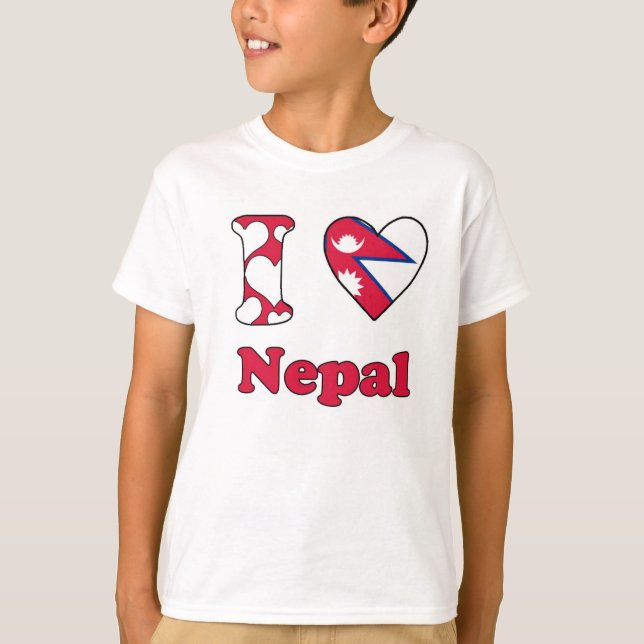 I love Nepal T-Shirt (Front)