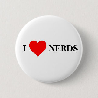 I love nerds 6 cm round badge
