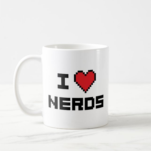 I Love Nerds Coffee Mug (Left)