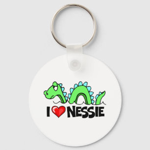 I Love Nessie Key Ring