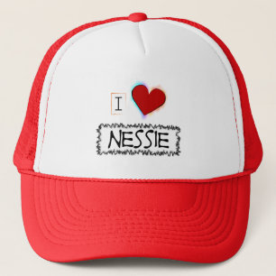 I Love Nessie Trucker Hat