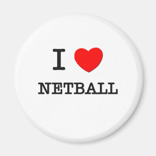 I Love Netball Magnet