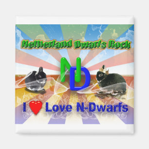 I love Netherland Dwarf Bunnies Magnet