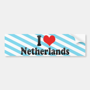 I Love Netherlands Bumper Sticker