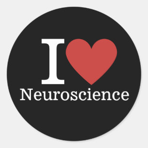 I ❤️ Love Neuroscience for Students/Faculty CUSTOM Classic Round Sticker