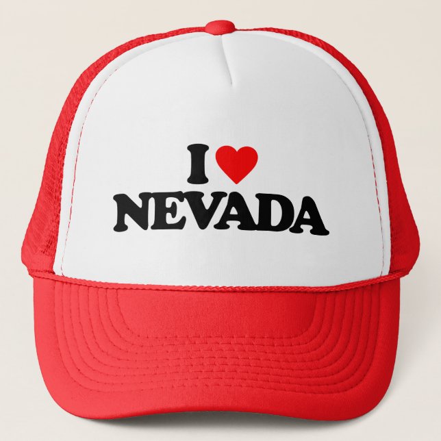 I LOVE NEVADA TRUCKER HAT (Front)