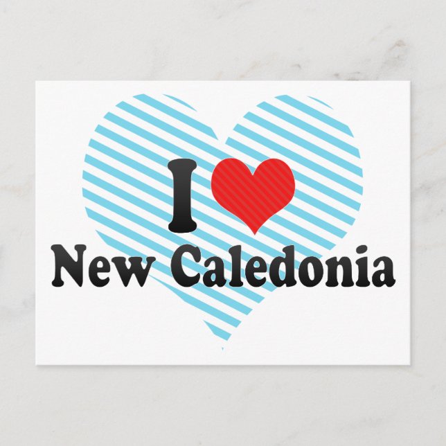 I Love New Caledonia Postcard (Front)