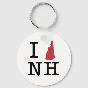 I Love New Hampshire Key Ring
