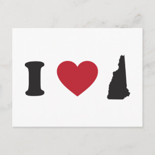 I Love New Hampshire Postcard