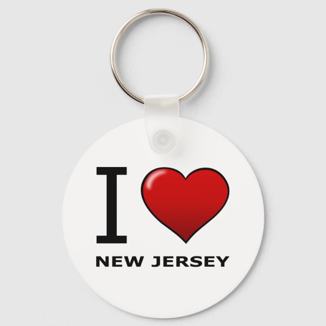 I LOVE NEW JERSEY KEY RING (Front)