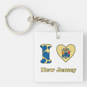 I love New Jersey Key Ring