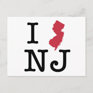 I Love New Jersey Postcard
