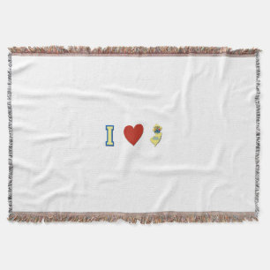 I Love New Jersey Throw Blanket