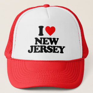 I LOVE NEW JERSEY TRUCKER HAT