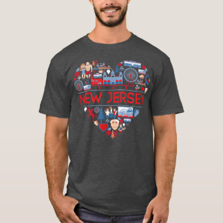 I Love New JerseyNJ PrideCute New Jersey  T-Shirt