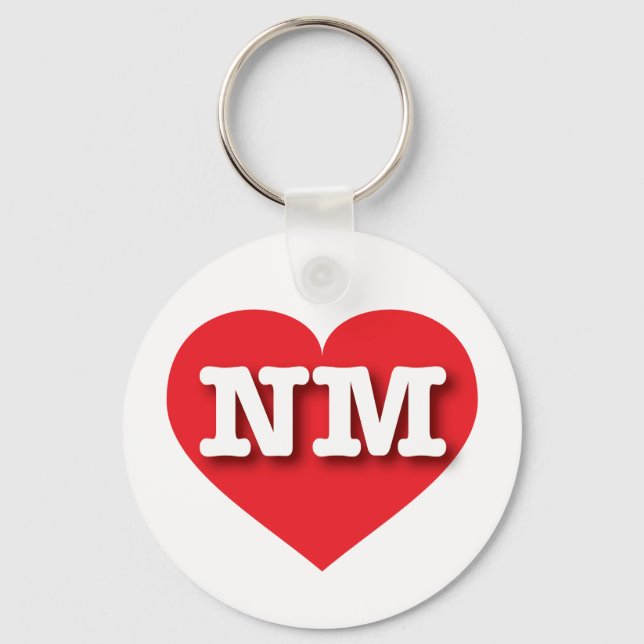 I love New Mexico - NM red heart Key Ring (Front)