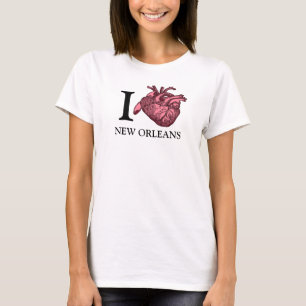 I Love New Orleans anatomically correct heart tee