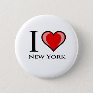 I Love New York 6 Cm Round Badge