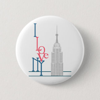 I Love New York 6 Cm Round Badge