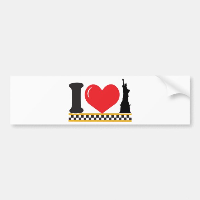 I Love New York Bumper Sticker (Front)